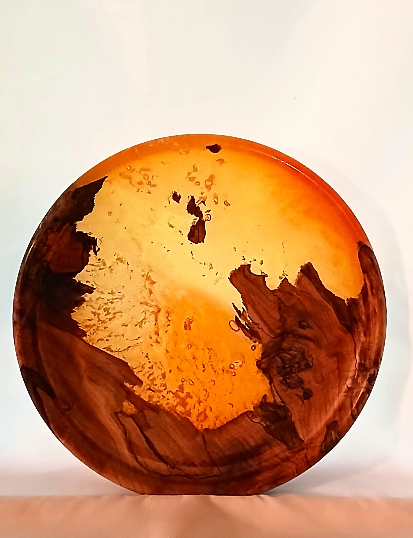 Desert Sunset Sirocco - Decorative Wood and Resin Plate
