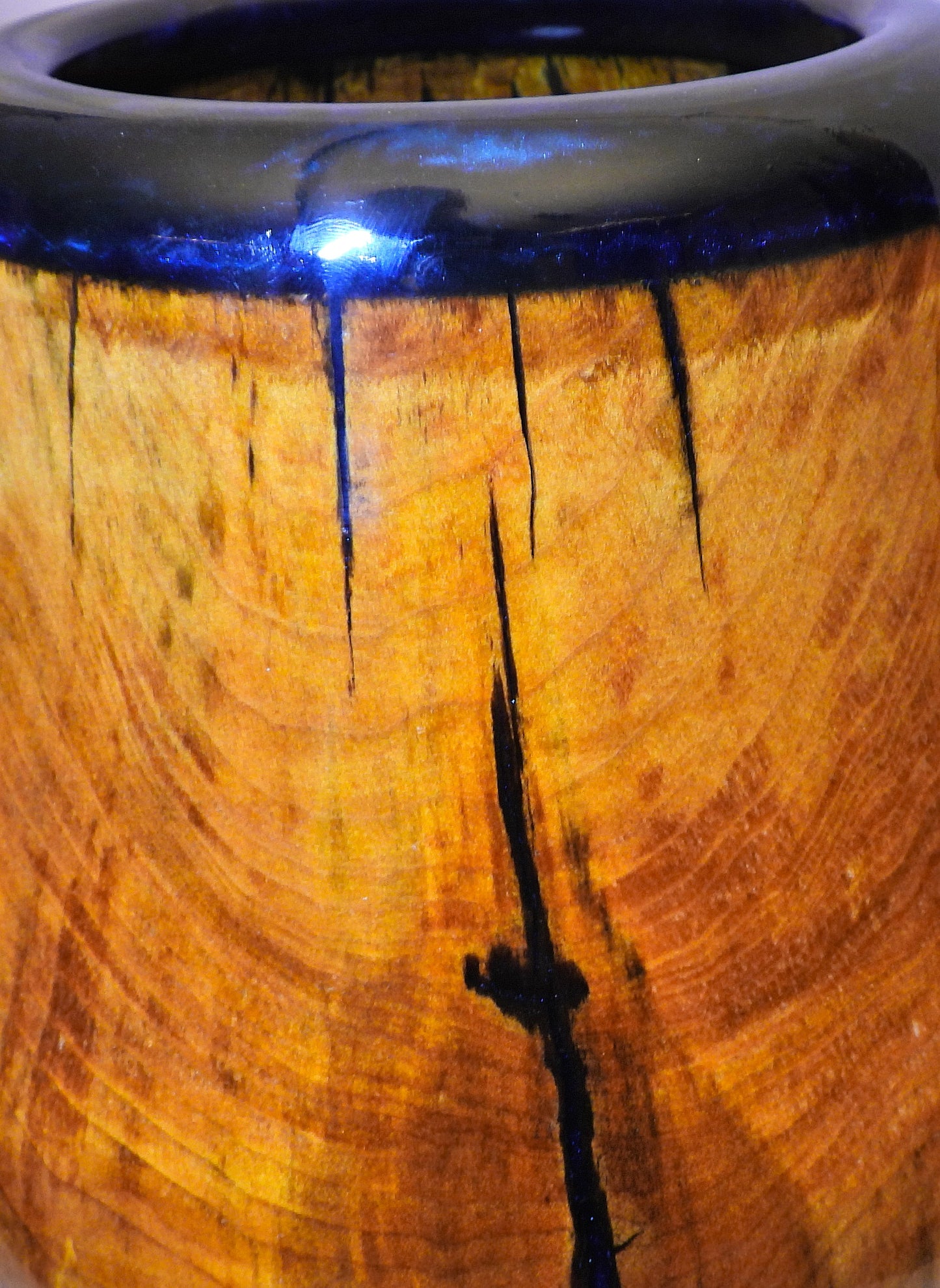 Mellt Glas - Spalted Maple and Resin Vase