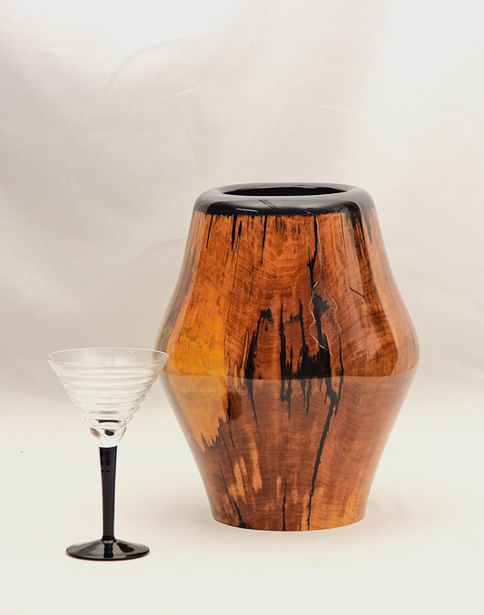 Mellt Glas - Spalted Maple and Resin Vase