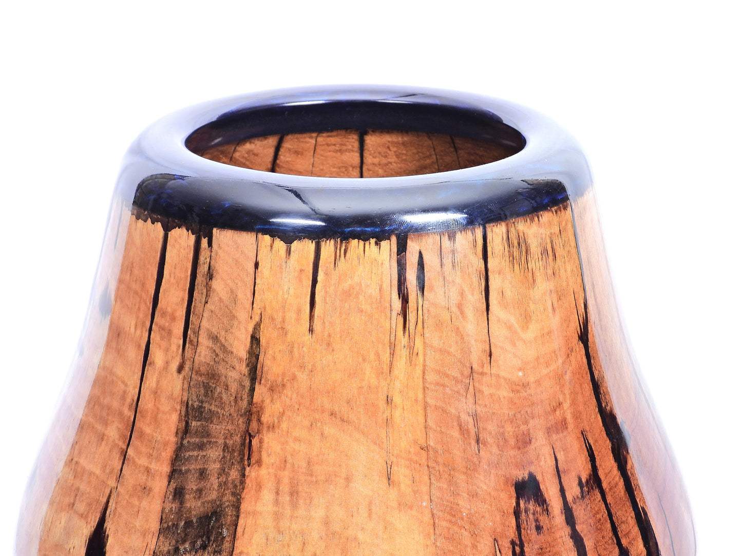Mellt Glas - Spalted Maple and Resin Vase