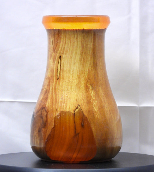 Maple and Orange resin vase
