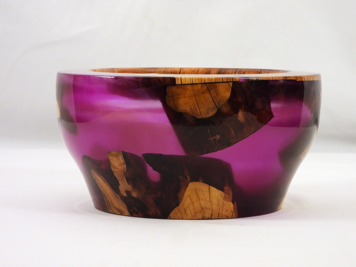 Plum Crazy - Wood and resin bowl