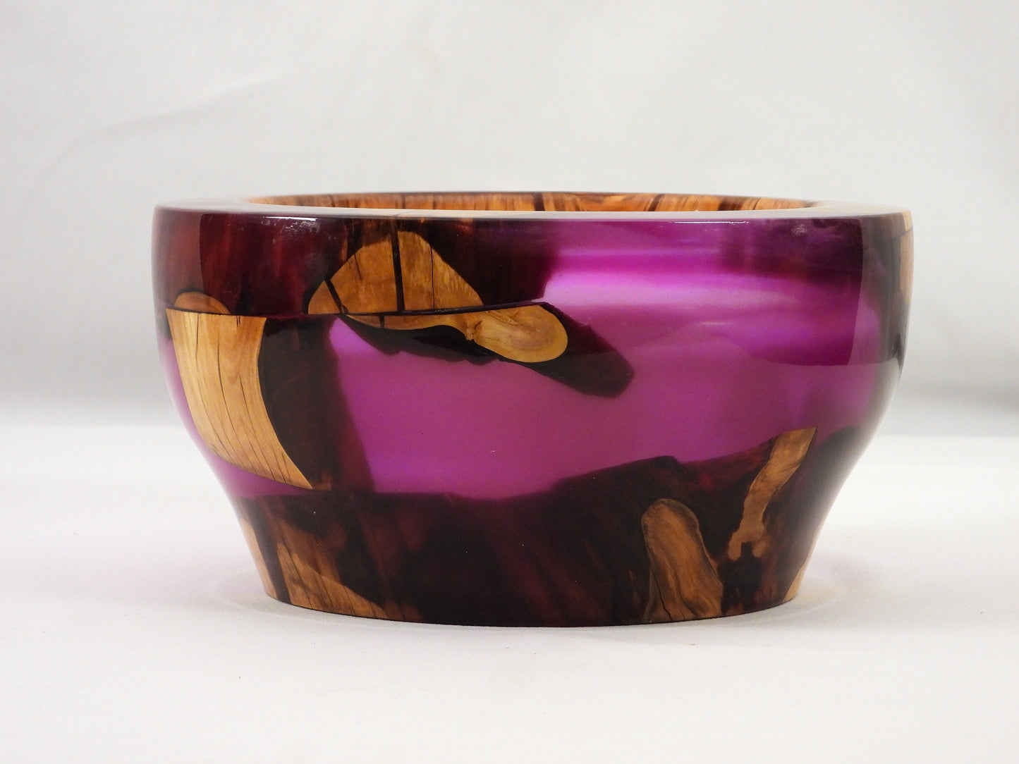 Plum Crazy - Wood and resin bowl