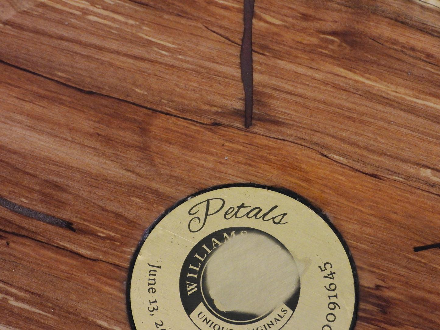 "Petals"  Wood and resin serving tray