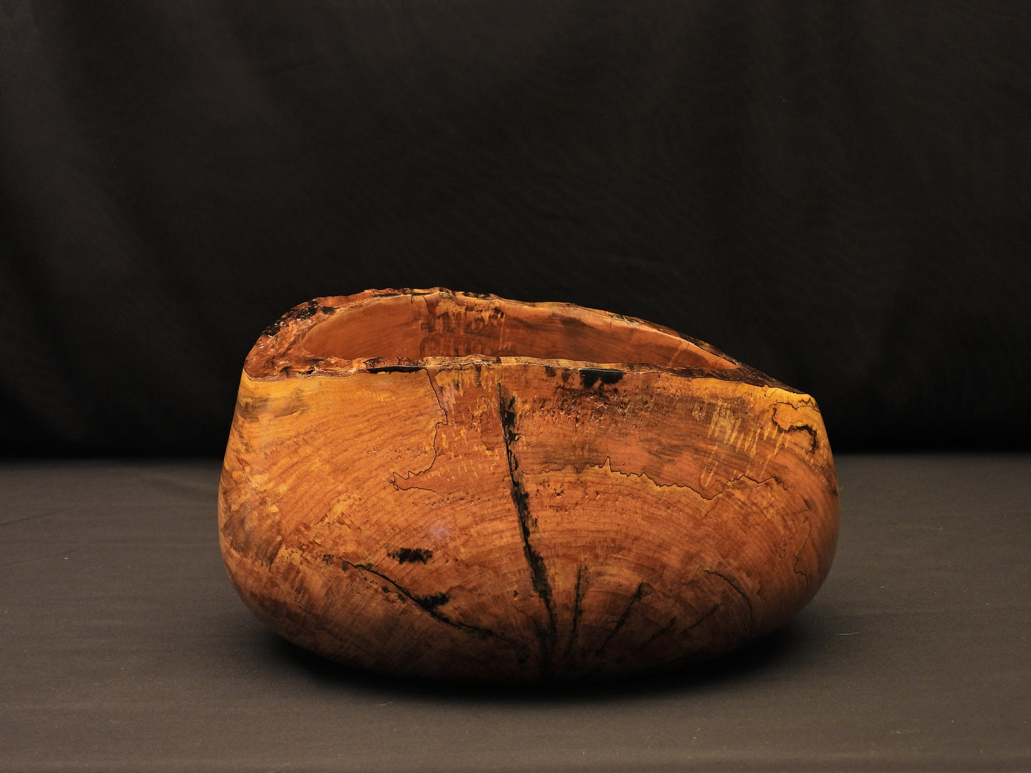 Vintage Lignum - Natural Live Edge Art Bowl