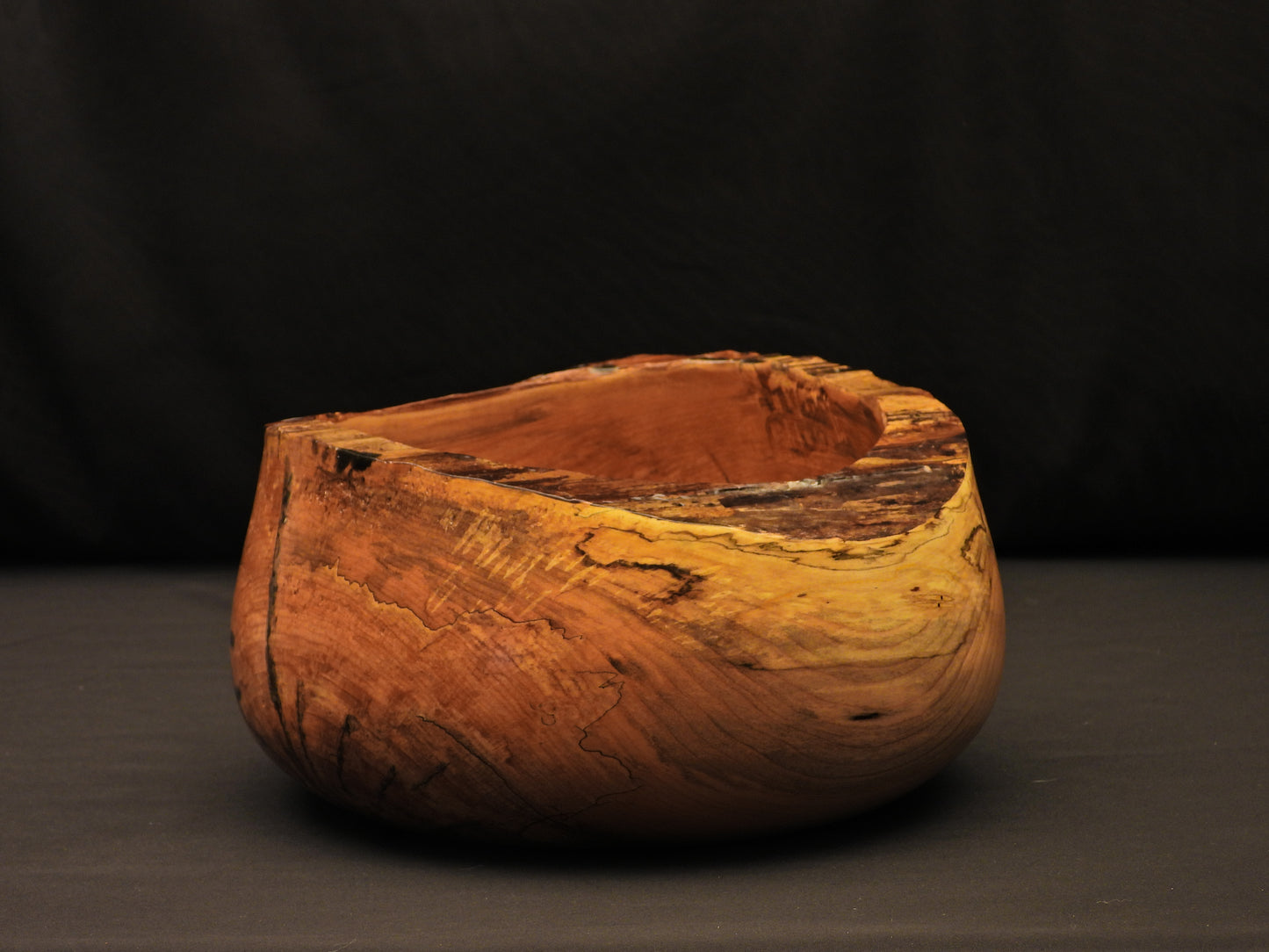 Vintage Lignum - Natural Live Edge Art Bowl
