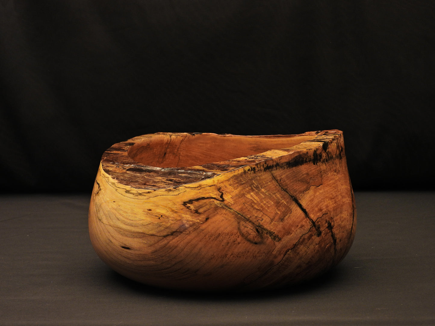 Vintage Lignum - Natural Live Edge Art Bowl